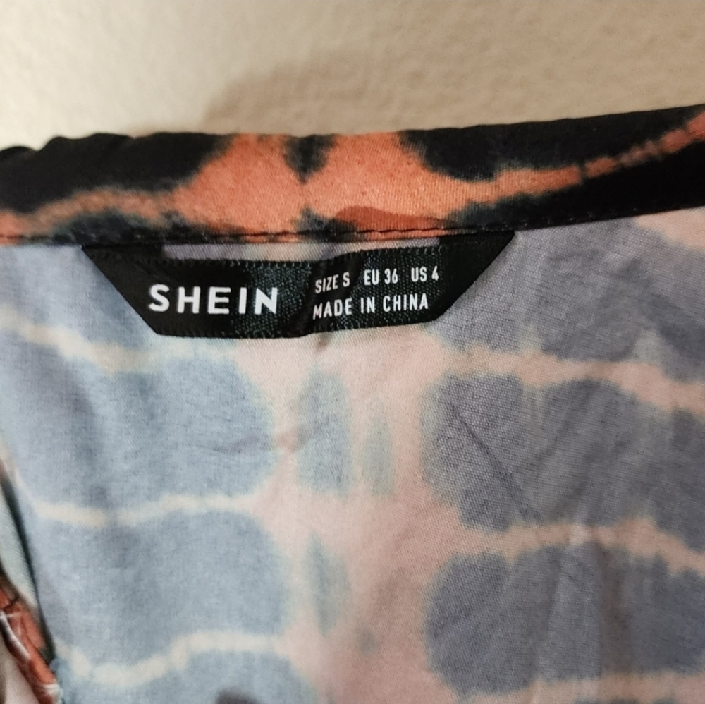 Shein Dress Halter Split Thigh Slit Maxi Green Size S - Picture 15 of 15